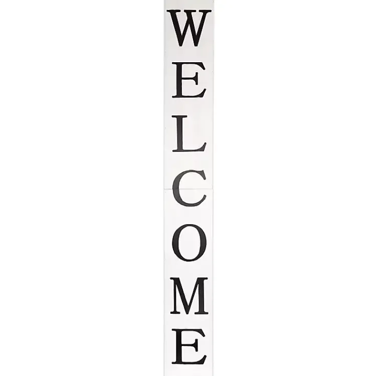 Kirklands Home Foldable Welcome Porch Board White Online
