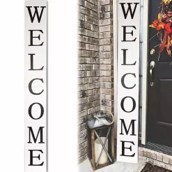 Kirklands Home Foldable Welcome Porch Board White Online