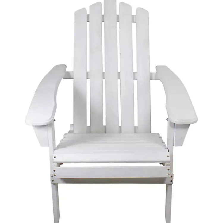 Kirklands Home Folding Wooden Adirondack Chair White Outlet