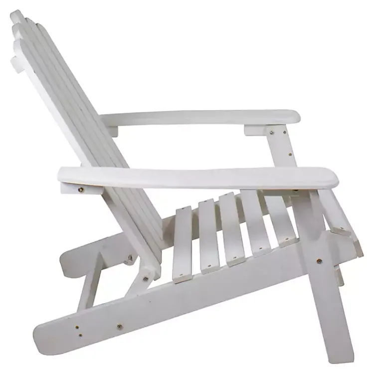 Kirklands Home Folding Wooden Adirondack Chair White Outlet