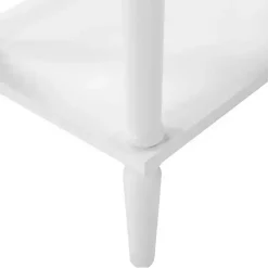 Kirklands Home French Country Single Drawer Accent Table White Outlet