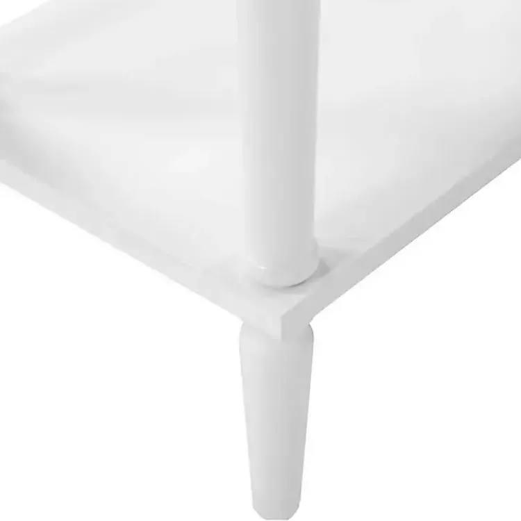 Kirklands Home French Country Single Drawer Accent Table White Outlet