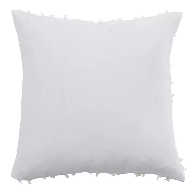 Pillows>Kirklands Home Fringe Stripe Throw Pillow White