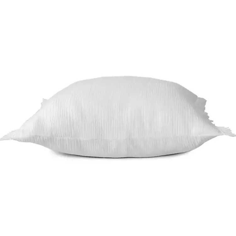 Pillows>Kirklands Home Gauze Organic Fringe Throw Pillow White