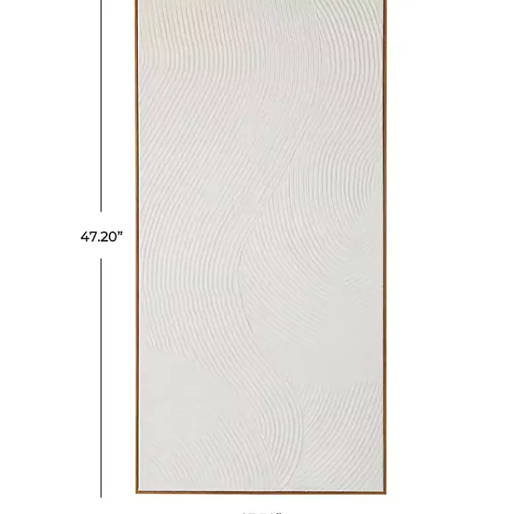 Kirklands Home Geometric Dimensional Canvas Art Print White Online