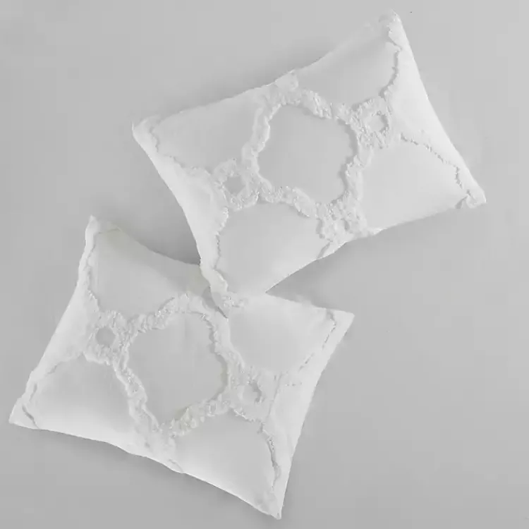 Kirklands Home Geometric Full/Queen 3-pc. Comforter Set White Outlet
