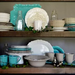 Kirklands Home Glazed Scalloped Ceramic Pasta Bowl White Online