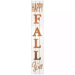 Fall>Kirklands Home White Happy Fall Ya'll Porch Board