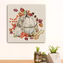 Fall>Kirklands Home Harvest Pumpkin Canvas Art Print White