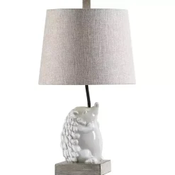 Kirklands Home White Hedgehog Accent Table Lamp Tan Outlet