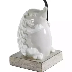 Kirklands Home White Hedgehog Accent Table Lamp Tan Outlet