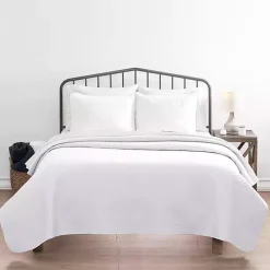 Kirklands Home Herringbone Quilted 2-pc. Twin Coverlet Set White Best