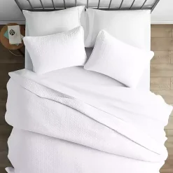 Kirklands Home Herringbone Quilted 2-pc. Twin Coverlet Set White Best