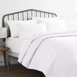 Kirklands Home Herringbone Quilted 2-pc. Twin Coverlet Set White Best