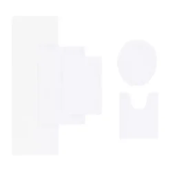 Kirklands Home High Pile Marshmallow Bath Mat, 40 in. White Best