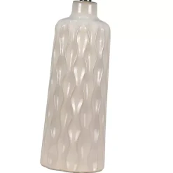 Kirklands Home White Honeycomb Wave Table Lamps, Set of 2 Tan Discount