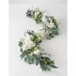 Arrangements & Greenery>Kirklands Home White Hydrangea Garland