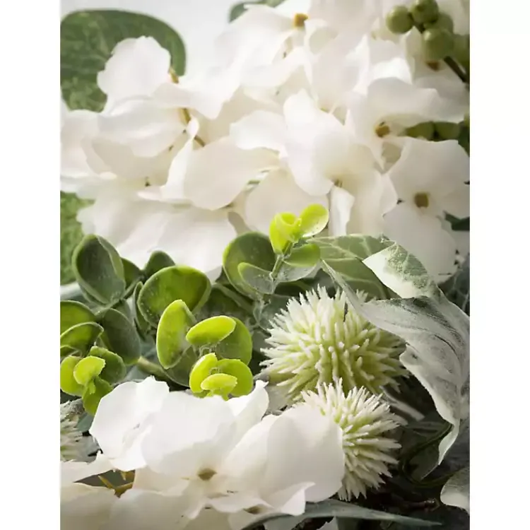 Arrangements & Greenery>Kirklands Home White Hydrangea Garland