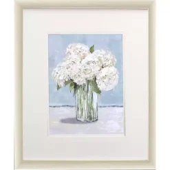 Kirklands Home White Hydrangeas II Framed Art Print Sale