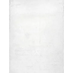 Kirklands Home Iliza Shag Area Rug, 5x8 White Discount