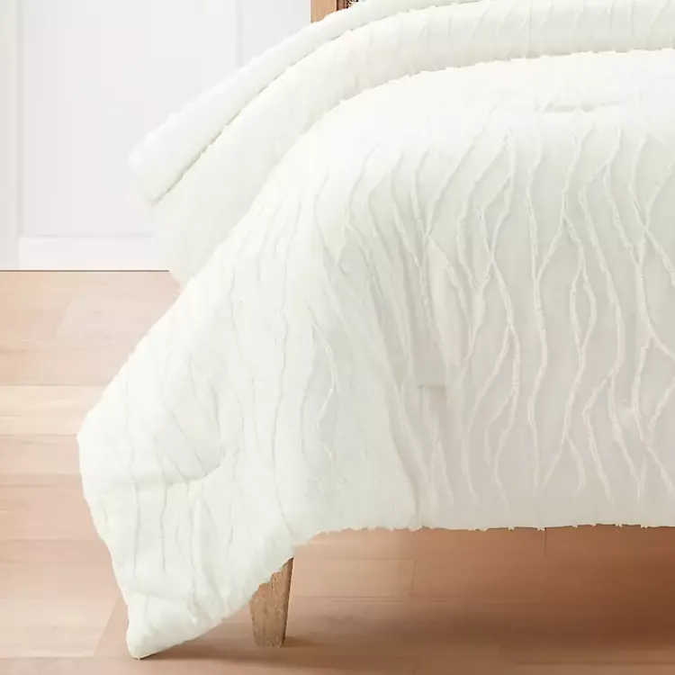 Kirklands Home Jacquard Wave 3-pc. King Comforter Set White Best