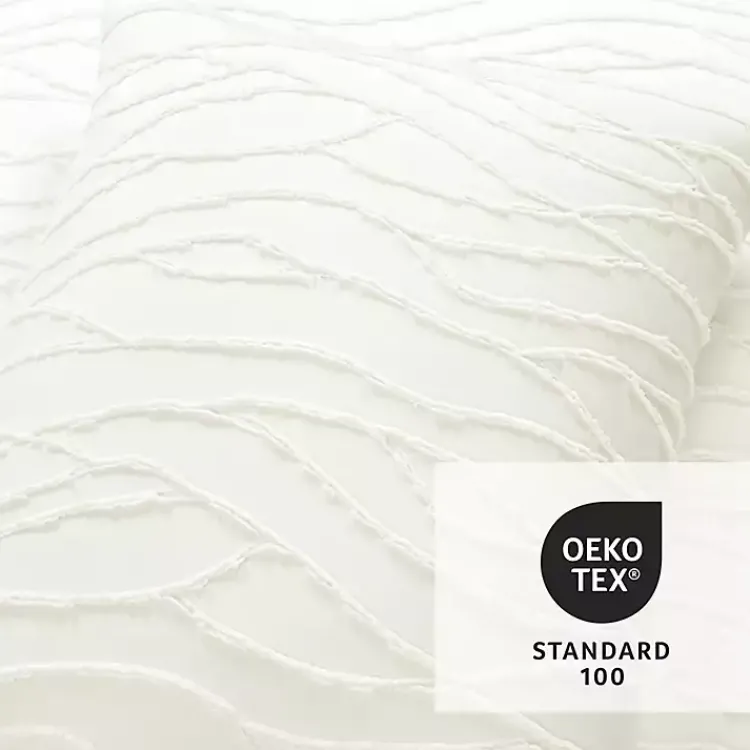 Kirklands Home Jacquard Wave 3-pc. King Comforter Set White Best