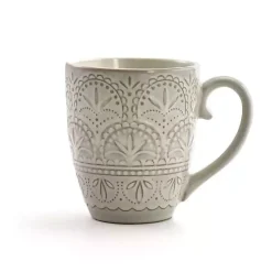 Kirklands Home Lace Embossed 16-pc. Dinnerware Set White Hot