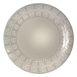 Kirklands Home Lace Embossed 16-pc. Dinnerware Set White Hot