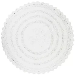 Kirklands Home Large Crochet Round Bath Mat White Online