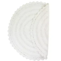 Kirklands Home Large Crochet Round Bath Mat White Online