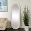 Kirklands Home White Layered Frame Oblong Wall Mirror Discount