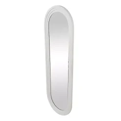 Kirklands Home White Layered Frame Oblong Wall Mirror Discount