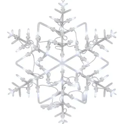 Christmas Decorations>Kirklands Home LED Snowflake Window Silhouette, 18 in. White