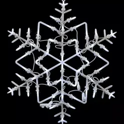 Christmas Decorations>Kirklands Home LED Snowflake Window Silhouette, 18 in. White