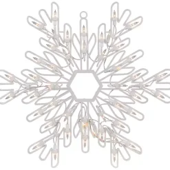 Christmas Decorations>Kirklands Home LED Snowflake Window Silhouette, 15 in. White