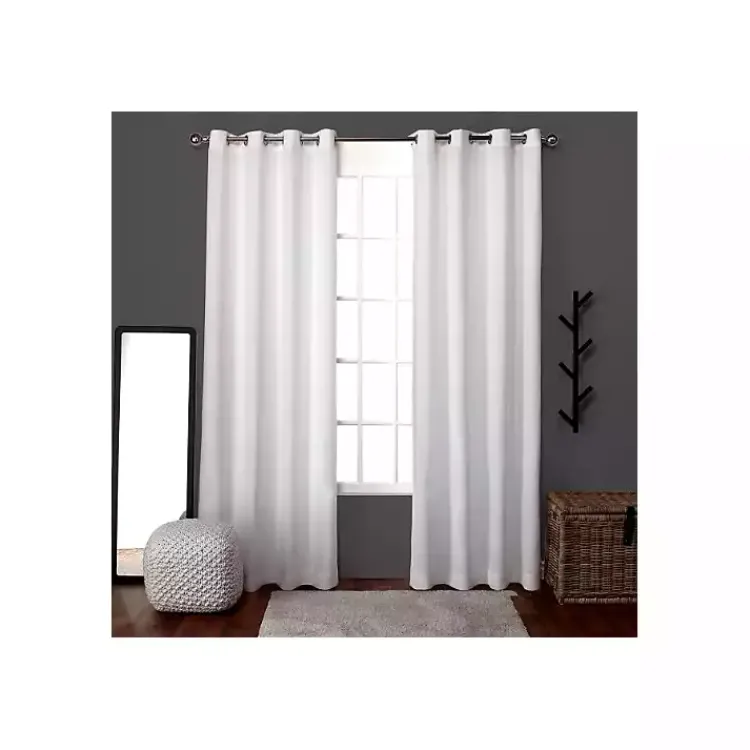 Kirklands Home Lila Curtain Panel Set, 84 in. White Discount