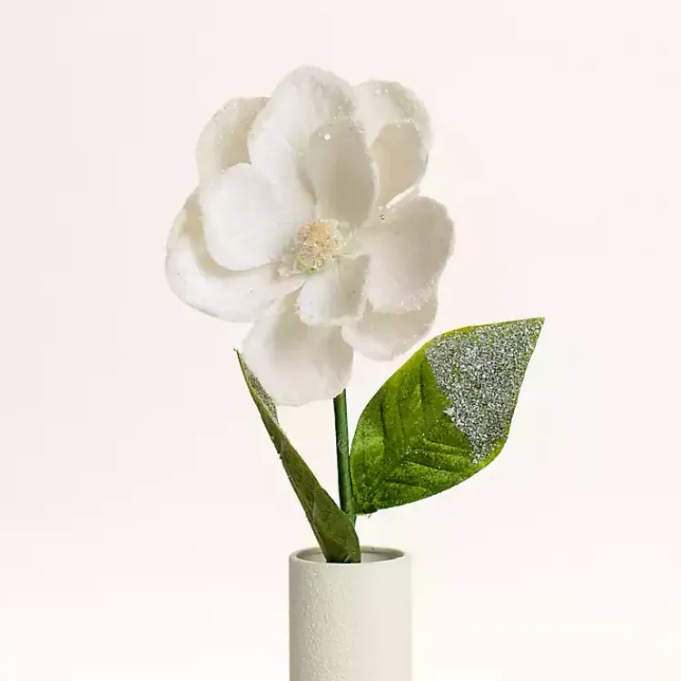 Stems & Bouquets>Kirklands Home Magnolia Christmas Stems, Set of 2 White