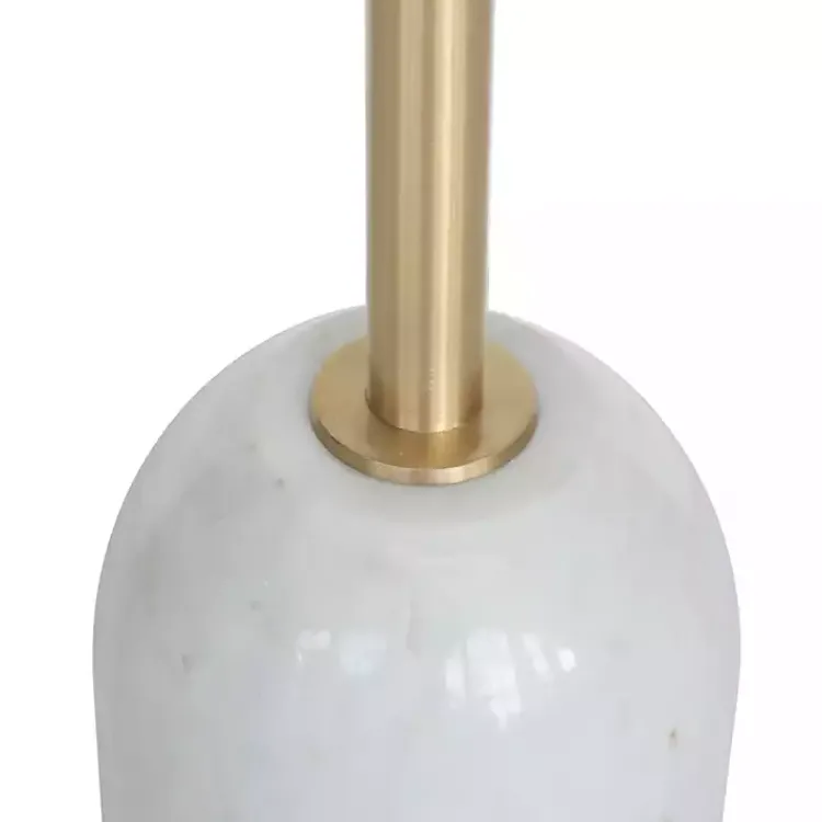 Kirklands Home Marble & Gold Cocktail Table White Sale