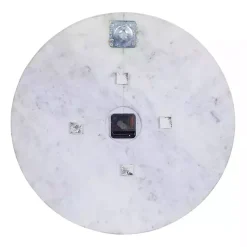 Kirklands Home White Marble and Gold Accent Wall Clock, 20 in. Online