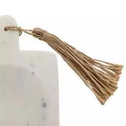 Kirklands Home Marble and Jute Spoon Rest White Sale