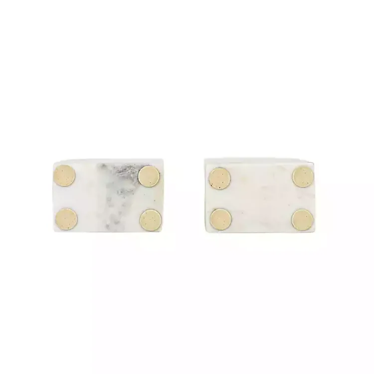 Decorative Accents>Kirklands Home Marble Arch Bookends, Set of 2 White