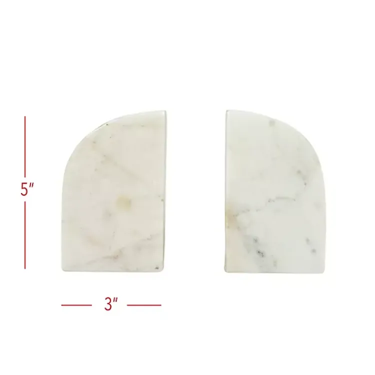 Decorative Accents>Kirklands Home Marble Arch Bookends, Set of 2 White