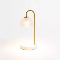 Home Fragrance>Kirklands Home White Marble Base Candle Warmer Lamp