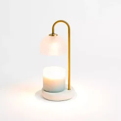 Home Fragrance>Kirklands Home White Marble Base Candle Warmer Lamp