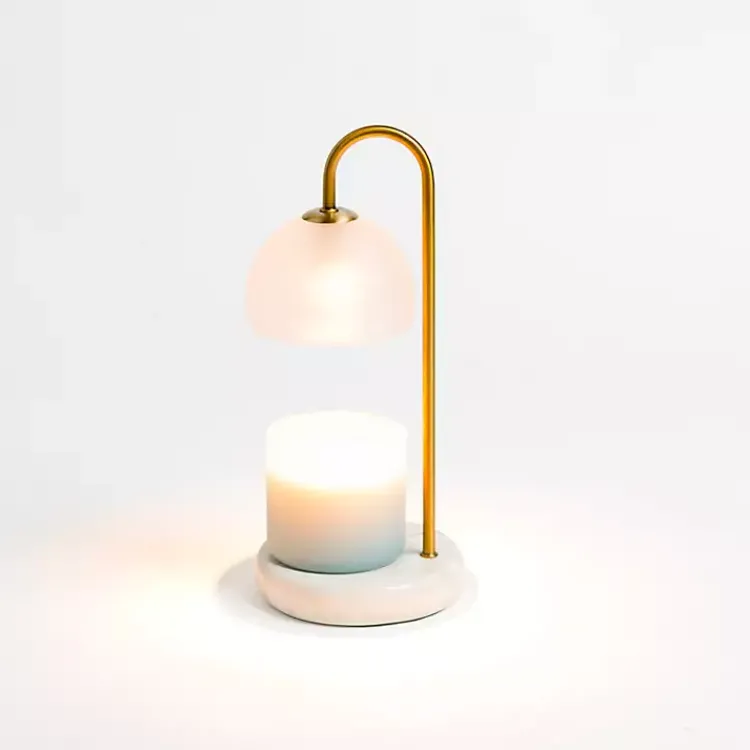 Home Fragrance>Kirklands Home White Marble Base Candle Warmer Lamp