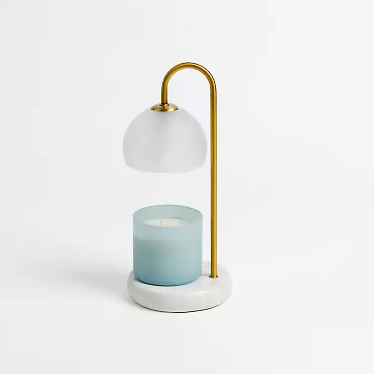 Home Fragrance>Kirklands Home White Marble Base Candle Warmer Lamp