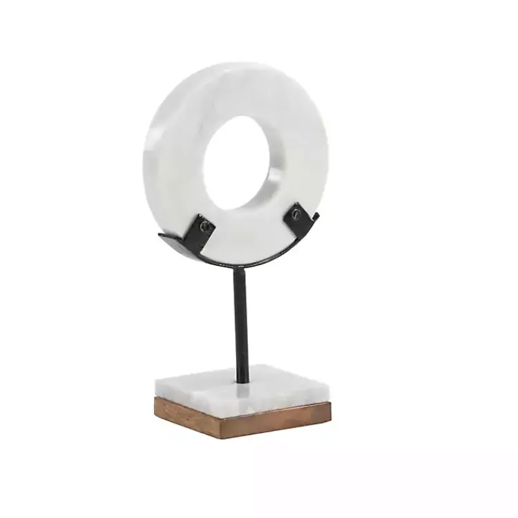 Statues & Figurines>Kirklands Home Marble Ring Sculpture, 11 in. White
