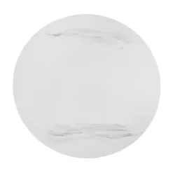 Kirklands Home Marble Round Black Loxley Coffee Table White