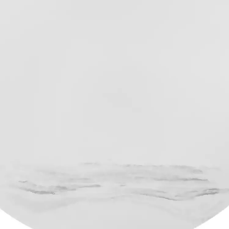 Kirklands Home Marble Round Black Loxley Coffee Table White