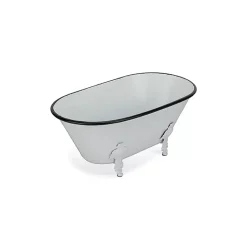 Kirklands Home Metal Bathtub Statue White Sale